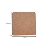 Little Birdie MDF Wood Coaster With Stand, Square 4"X4"