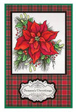 Stampendous, Cling Stamps, Dies & Stencil Combo, Create A Poinsettia