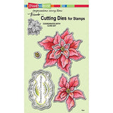 Stampendous, Cling Stamps, Dies & Stencil Combo, Create A Poinsettia