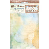 Stamperia, Assorted Rice Paper Backgrounds A6 8/Sheets, Oh La La