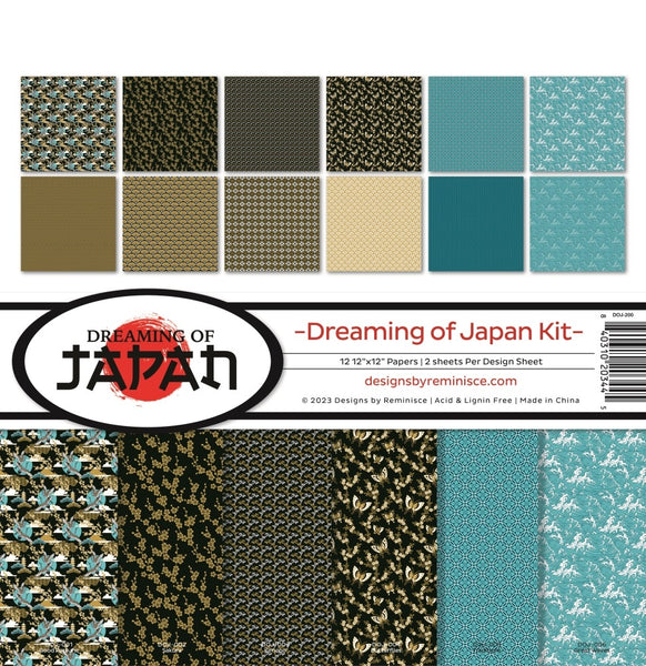 Reminisce Collection Kit 12"X12", Dreaming of Japan
