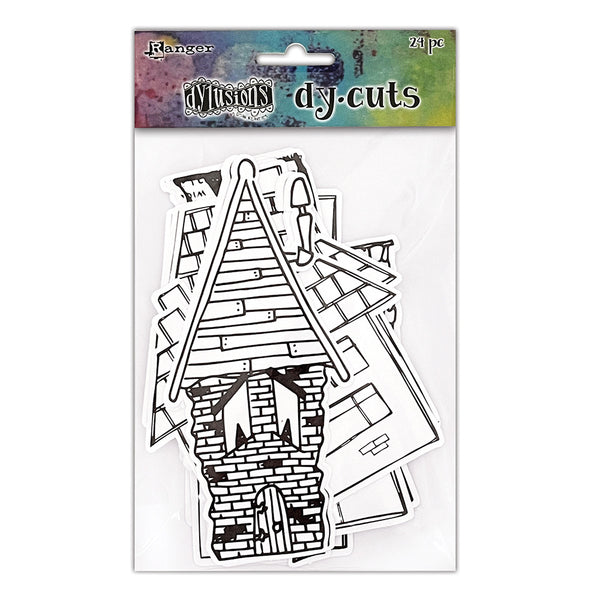 Dyan Reaveley's Dylusions Dy-Cuts 24/Pkg, Me Houses
