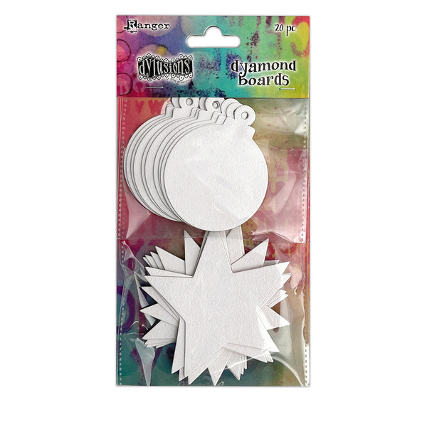 Dyan Reaveley Dylusions Dyamond Boards, Baubles & Stars (Small)