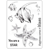 Sweet Poppy Stencil: A6 Stamp, Deep Sea