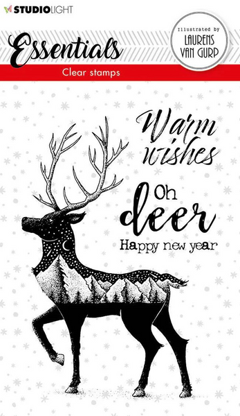 Studio Light, BL Clear Stamp Deer Essentials 105x148mm nr.115