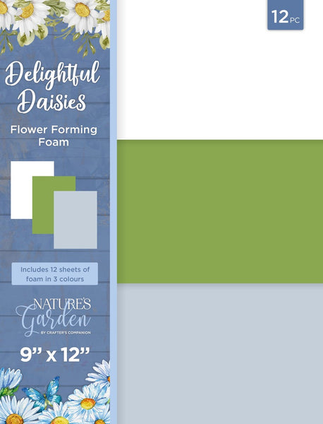 Nature's Garden Flower Forming Foam Pack 9"X12" 12/Pkg, Delightful Daisies