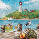 Dimensions Gold Petite Counted Cross Stitch Kit 7"X5", Dockside (18 Count)