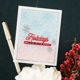 Spellbinders 3D Embossing Folder 5.5"x8.5", Flurry Of Snowflakes (E3D-042)