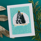Spellbinders 3D Embossing Folder By Simon Hurley, Sparkling Snow, Simon's Snow Globes (E3D-069)