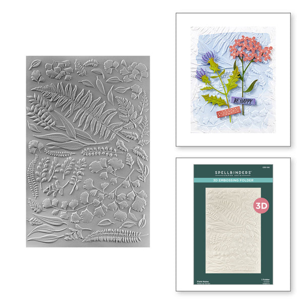 Spellbinders 3D Embossing Folder, Field Notes (E3D-106)