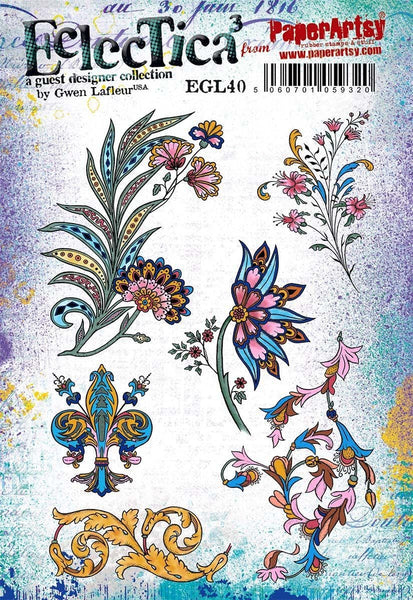 PaperArtsy, E³ Gwen Lafleur 40 (A5 set, trimmed, on EZ)