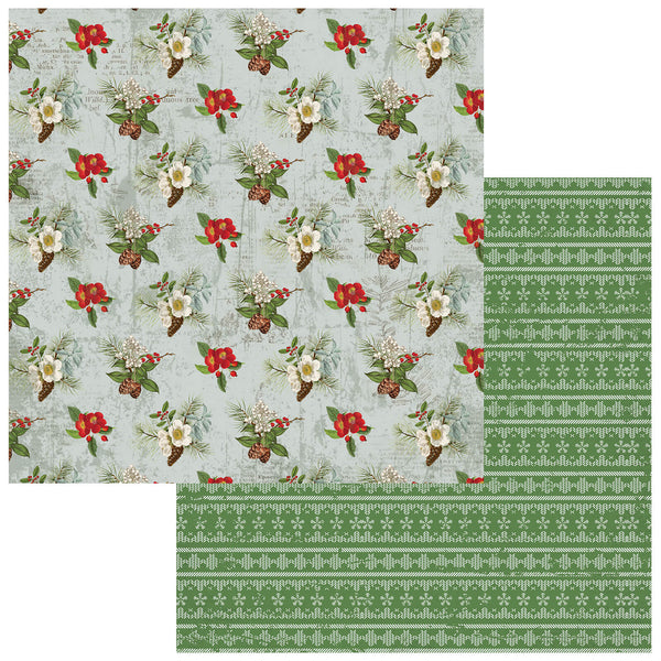 49 And Market, Evergreen Season Double-Sided Cardstock 12"X12", Cheerful Christmas Star