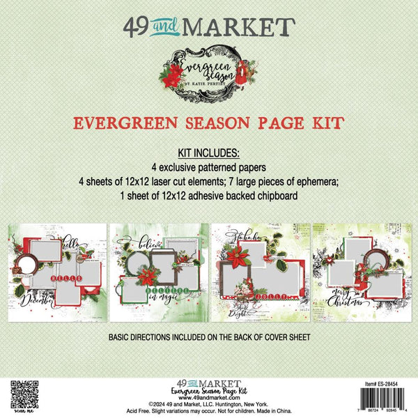 49 And Market Page Kit, Evergreen Season