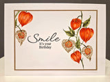 Sweet Poppy Stencil: Clear Stamp, Chinese Lantern Flower
