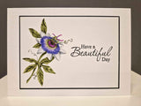Sweet Poppy Stencil: Passion Flower Stamp
