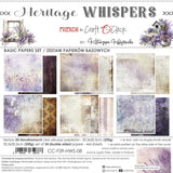 Craft O'Clock, 8"X8" Basics Paper Pad, Heritage Whispers (CC-F39-HWS-08)