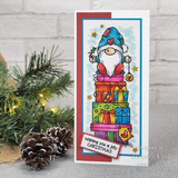 Creative Expressions, Woodware Clear Stamps, 8"x2.6", Gnome Gifts