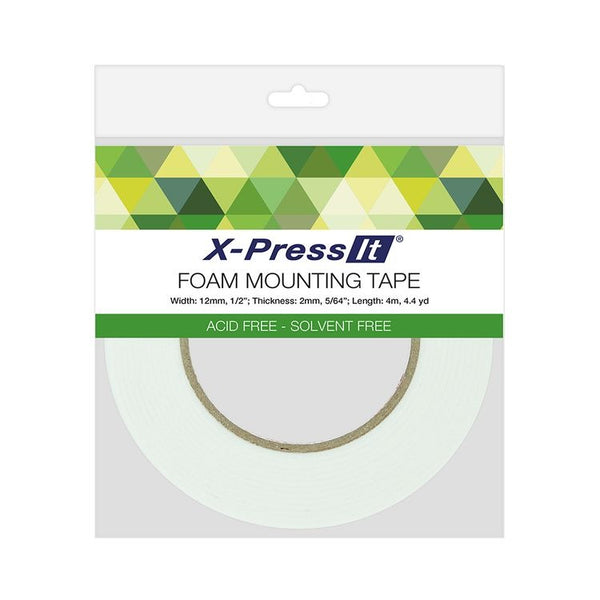 X-Press It Double-Sided Foam Tape 12mm, 0.5"X4.4yd