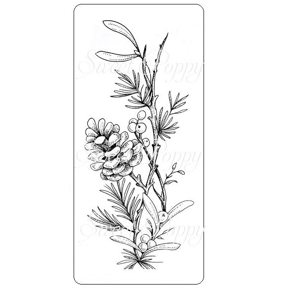Sweet Poppy Stencil: Festive Berries Stamp