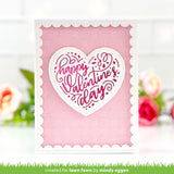 Lawn Fawn, Hot Foil Plate, Foiled Sentiments: Happy Valentine's (LF3321)