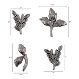 Tim Holtz Idea-Ology Metal Adornments 4/Pkg, Foliage