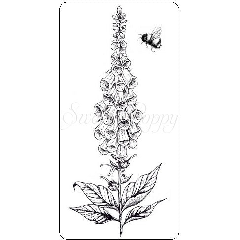 Sweet Poppy Stencil: Foxglove Stamp