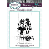 Creative Expressions, Pre-Cut Mounted Rubber Stamp by Andy Skinner, Friends Forever