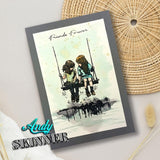 Creative Expressions, Pre-Cut Mounted Rubber Stamp by Andy Skinner, Friends Forever