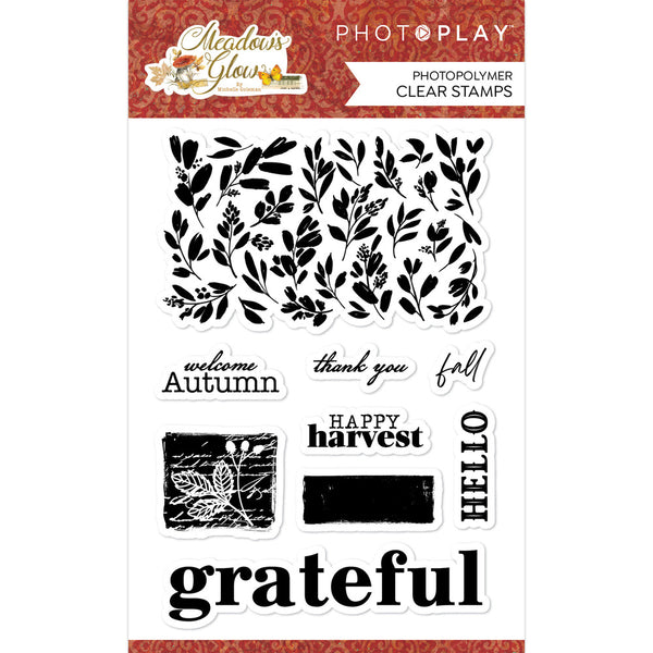 PhotoPlay, Photopolymer Clear Stamps, Meadow's Glow, Elements