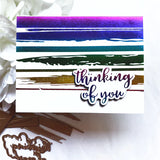 Spellbinders Glimmer Hot Foil Plate, Foiled Brushstrokes and Stripes (GLP-163)