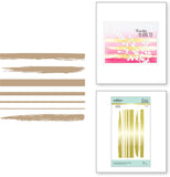 Spellbinders Glimmer Hot Foil Plate, Foiled Brushstrokes and Stripes (GLP-163)