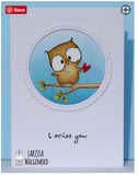 Gerda Steiner Designs, 4"x6" Clear Stamp Set, Owl Rather Be With You