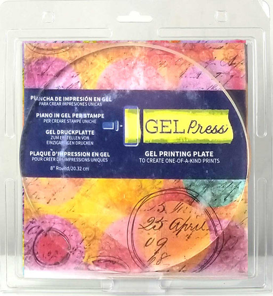 Gel Press, Gel Printing Plate, 6" Circle