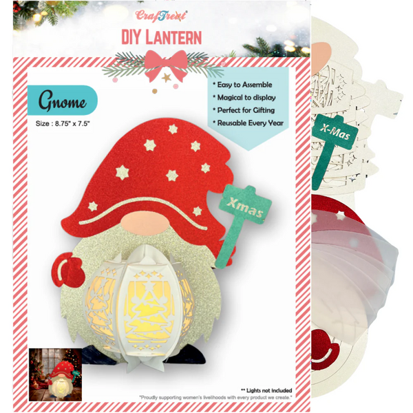 CrafTreat DIY Paper Lanterns, Gnome