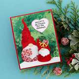 Spellbinders, Etched Dies from the Holiday Hugs Collection by Stampendous, Gnome Hugs (S6-213)