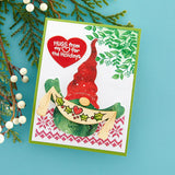 Spellbinders, Etched Dies from the Holiday Hugs Collection by Stampendous, Gnome Hugs (S6-213)