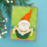Spellbinders, Etched Dies from the Holiday Hugs Collection by Stampendous, Gnome Hugs (S6-213)