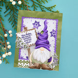 Spellbinders, Etched Dies from the Holiday Hugs Collection by Stampendous, Gnome Hugs (S6-213)