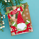 Spellbinders, Etched Dies from the Holiday Hugs Collection by Stampendous, Gnome Hugs (S6-213)