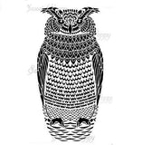 Sweet Poppy Stencil, Large Owl (Great Horned Owl), Stainless Steel (SP1-302)