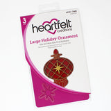 Heartfelt Creations, Holiday Ornament Collection, Cling Rubber Stamps & Dies Combo, Large Holiday Ornament