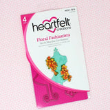 Heartfelt Creations, Floral Fashionista Collection, Cling Stamps & Dies Set Combo, Floral Fashionista