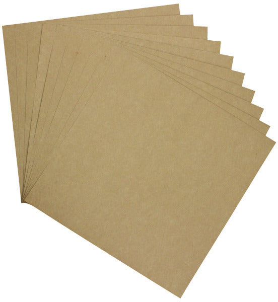 Heartfelt Creations, 12"x12" Paper Pack of 10 - Kraft, 85 lb (230 gsm)