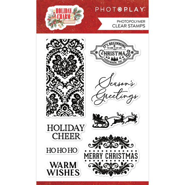 PhotoPlay, Photopolymer Clear Stamps, Holiday Charm (#HOL4310)