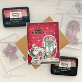 Simon Hurley create. Background Cling Rubber Stamps 6"X6", Brick (HUR87137)