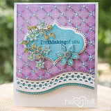 Heartfelt Creations, Patchwork Daisy Collection, Cling Stamps & Dies Set Combo, Patchwork Daisy Border