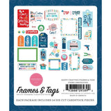Carta Bella Cardstock Ephemera 34/Pkg, Frames & Tags, Happy Crafting