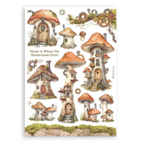 Stamperia, A5 Washi Pad 8/Pkg, Hidden Grove (SBW17)