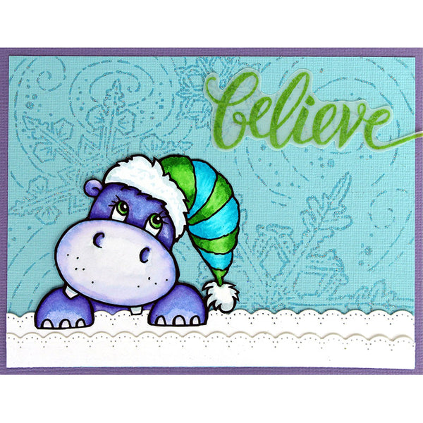 Stampendous, Cling Stamps, Hippo Holiday