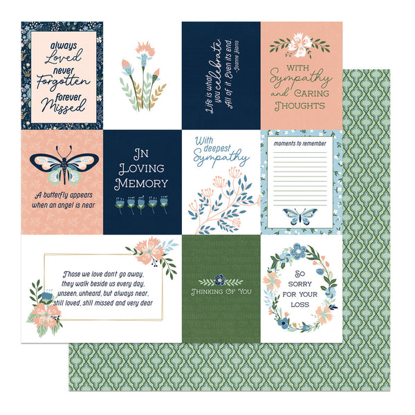 PhotoPlay, In Loving Memory Double-Sided Cardstock 12"X12", Always Loved